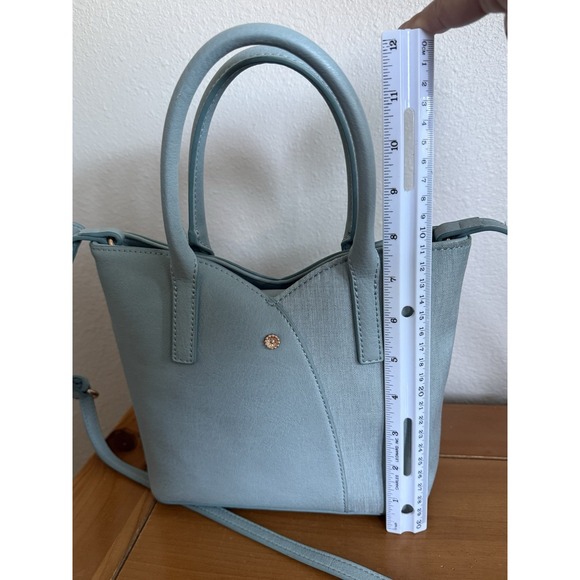 LC Lauren Conrad Tulip Mini Crossbody Bag Light Blue NWOT - Picture 9 of 10